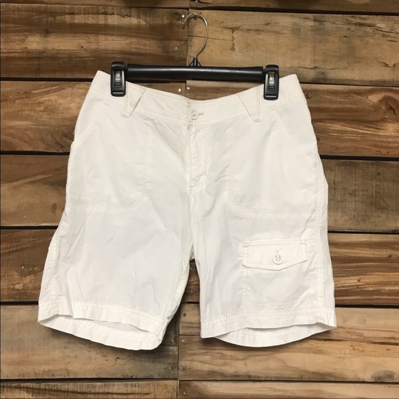 Columbia cargo shorts white size 8